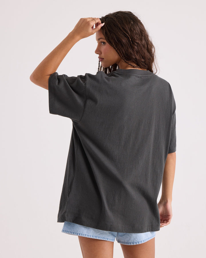 Volcom Womens Gatekeeper Stones Throw Tee - Vintage Black - official gallery image 2 