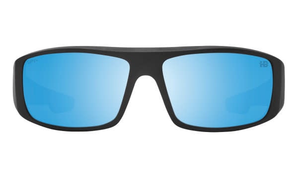 Spy Logan Matte Black | Happy Boost Polar Ice Blue Mirror