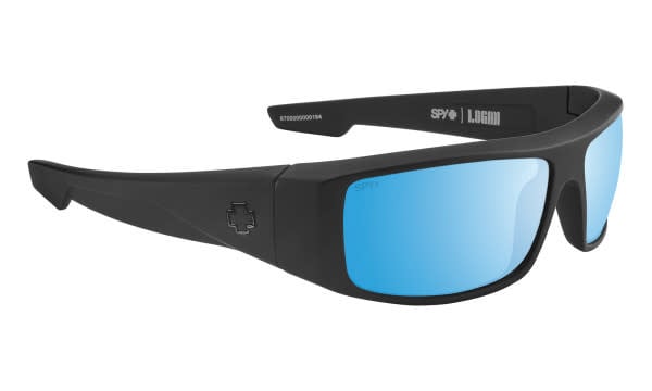 Spy Logan Matte Black | Happy Boost Polar Ice Blue Mirror