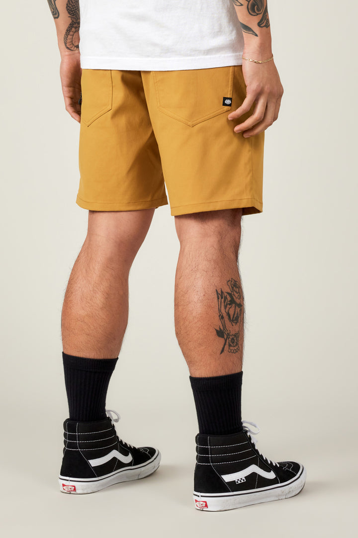 686 Mens Everywhere Hybrid Short | Wood
