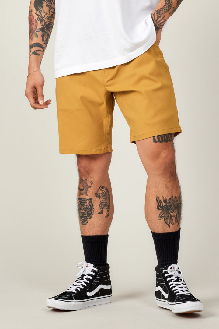 686 Mens Everywhere Hybrid Short | Wood