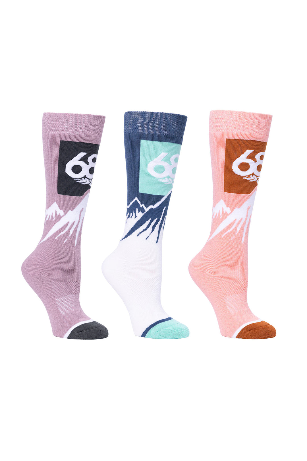686 Womens Snow Caps Sock 3-Pack