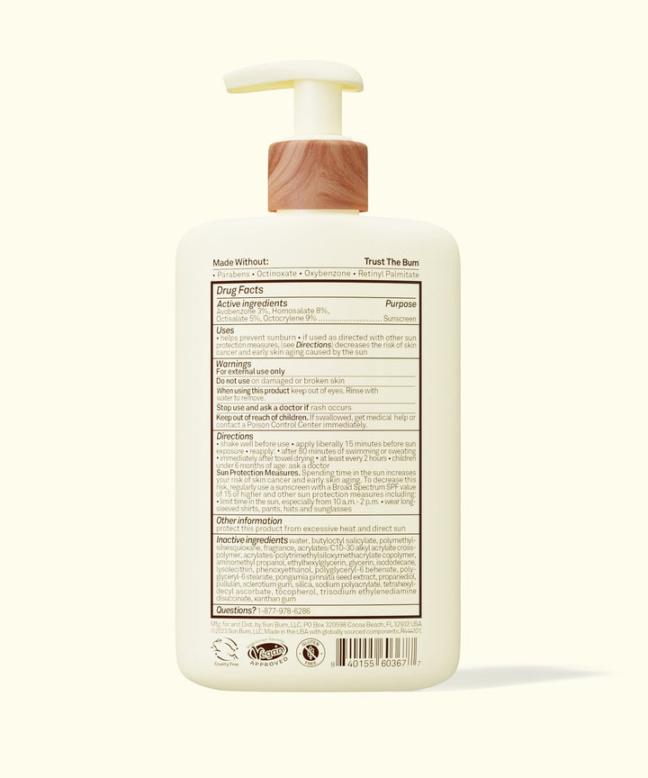 Sun Bum Daily Face Body Spf 50 8 Oz