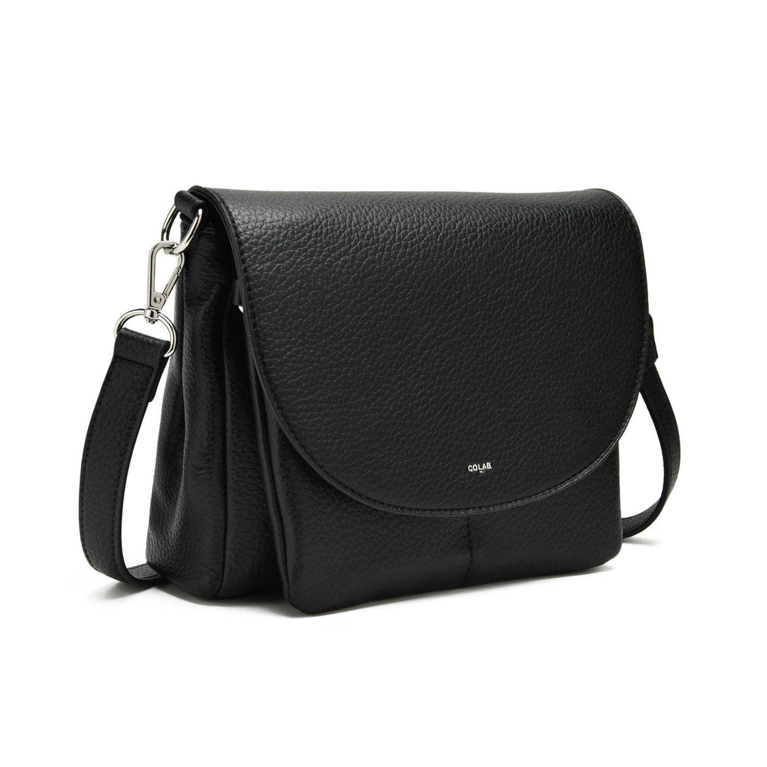 CoLab Clara Flap Crossbody | Black