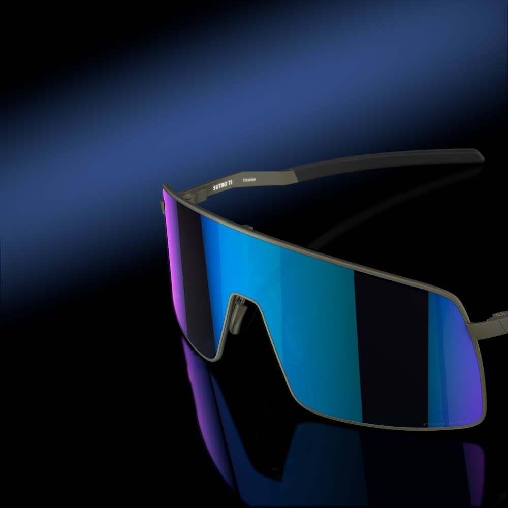 Oakley Sutro Ti Satin Lead | Prizm Sapphire