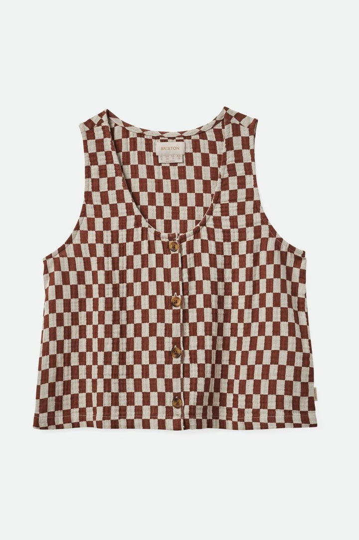 Brixton Mykonos Small Check Tank (Women&