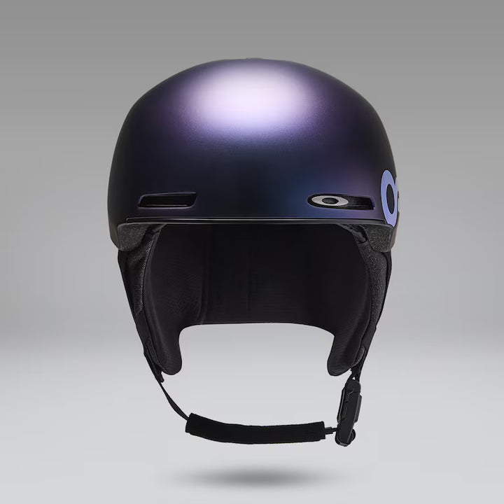 Oakley MOD1 snow helmet in Cyan Blue Colorshift, front view 