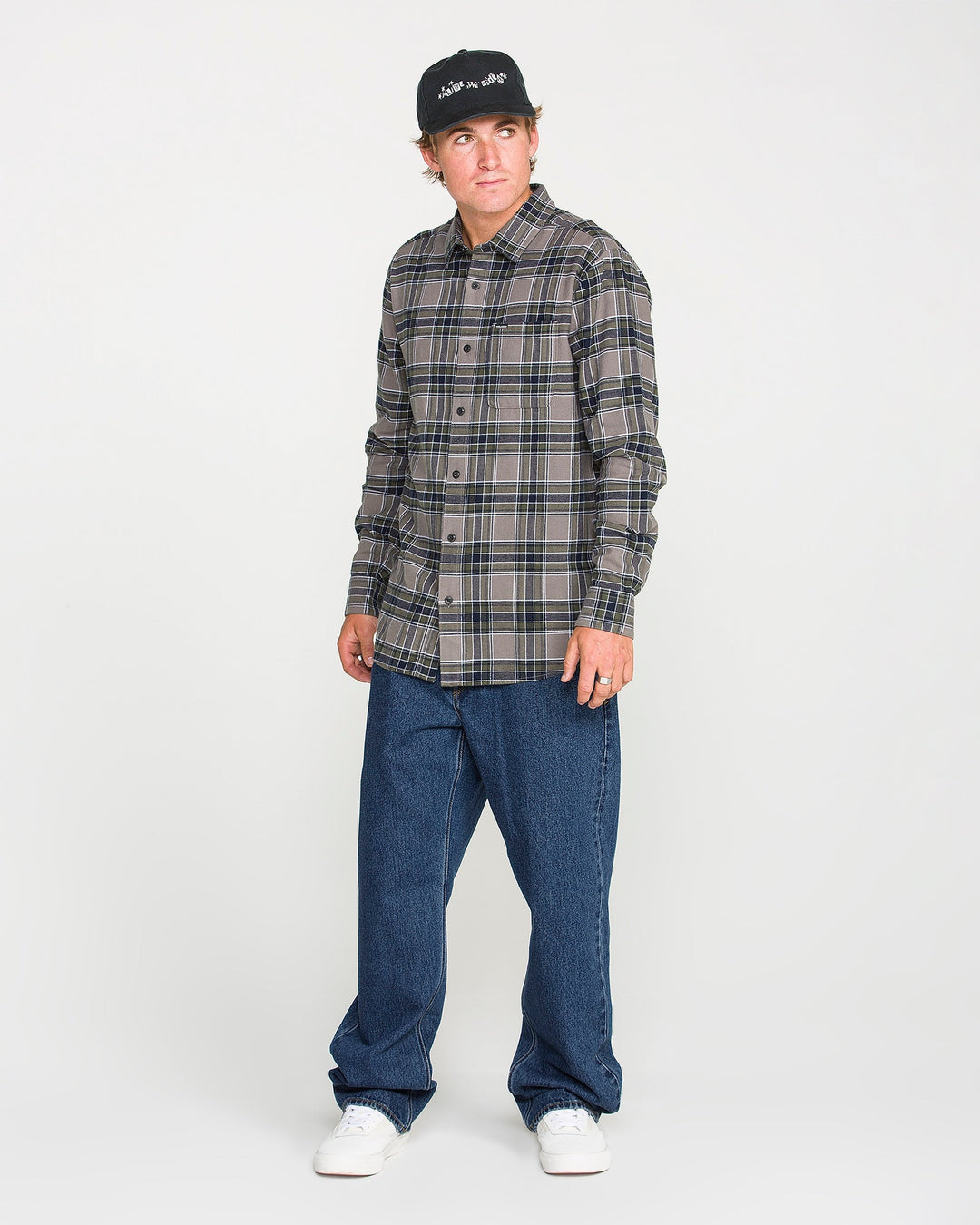 Volcom Mens Pipe Dreams Denim - Dark Stone - official gallery image 5 