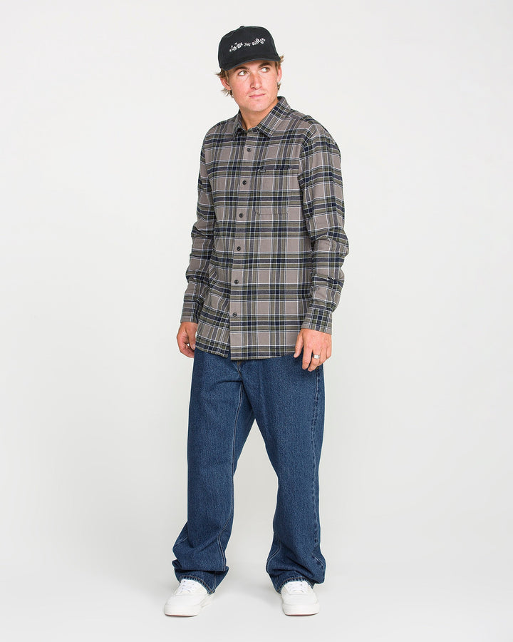 Volcom Mens Pipe Dreams Denim - Dark Stone - official gallery image 5 