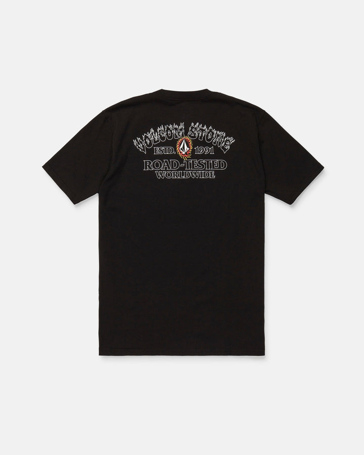 Volcom Mens Ringafire Ss Tee - Black - official gallery image 6 