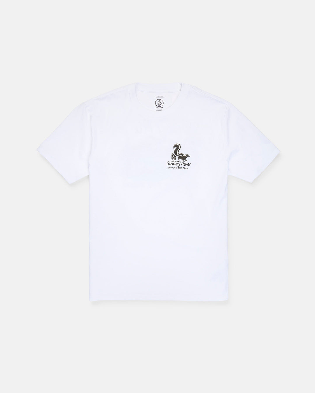 Volcom Mens Stoney River Ss Tee - White - front product view 