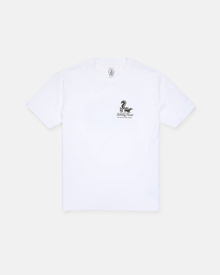 Volcom Mens Stoney River Ss Tee - White - front product view 
