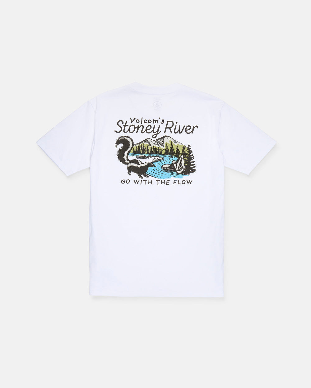 Volcom Mens Stoney River Ss Tee - White - official gallery image 2 #color_white