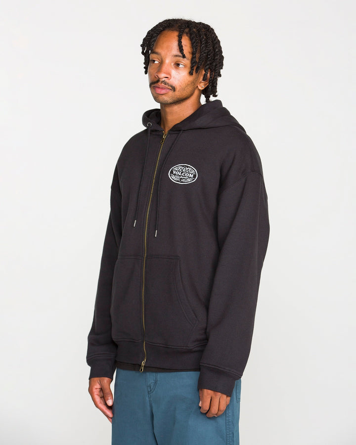Volcom Mens On The Hunt Workwear Zip - Antique Black - official gallery image 6 