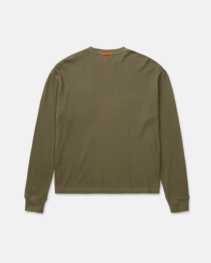 Volcom Mens Overtime Workwear Thermal Ls - Brindle - official gallery image 5 