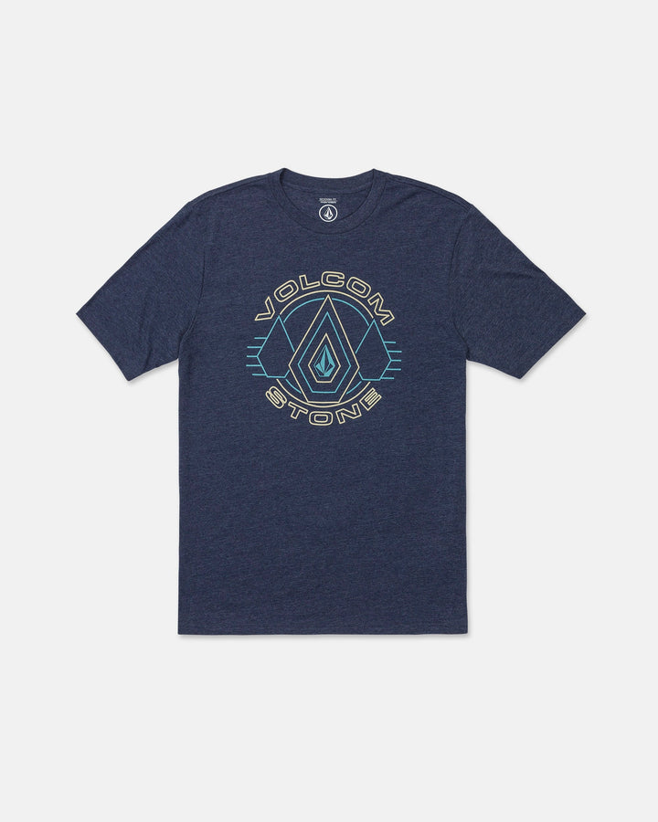 Volcom Mens Line Feld Ss Tee - Mood Indigo - official gallery image 3 