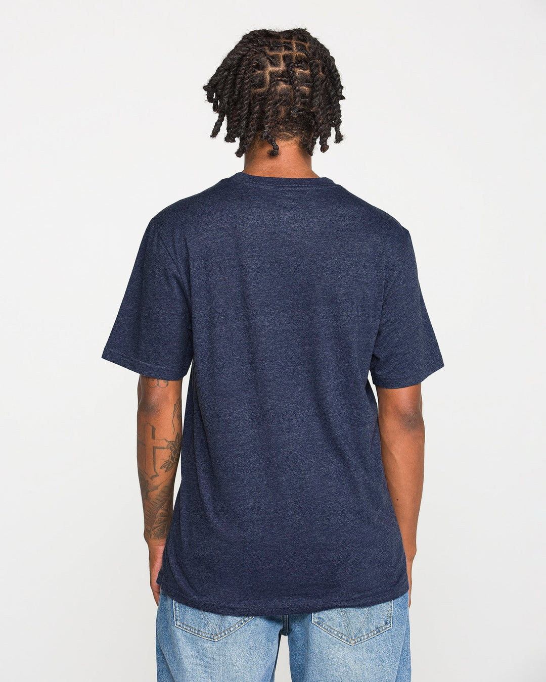 Volcom Mens Line Feld Ss Tee - Mood Indigo - official gallery image 2 