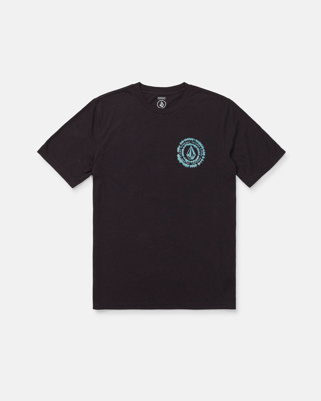 Volcom Mens Still Spiraling Short Sleeve Tee - Washed Black Heather - official gallery image 3 