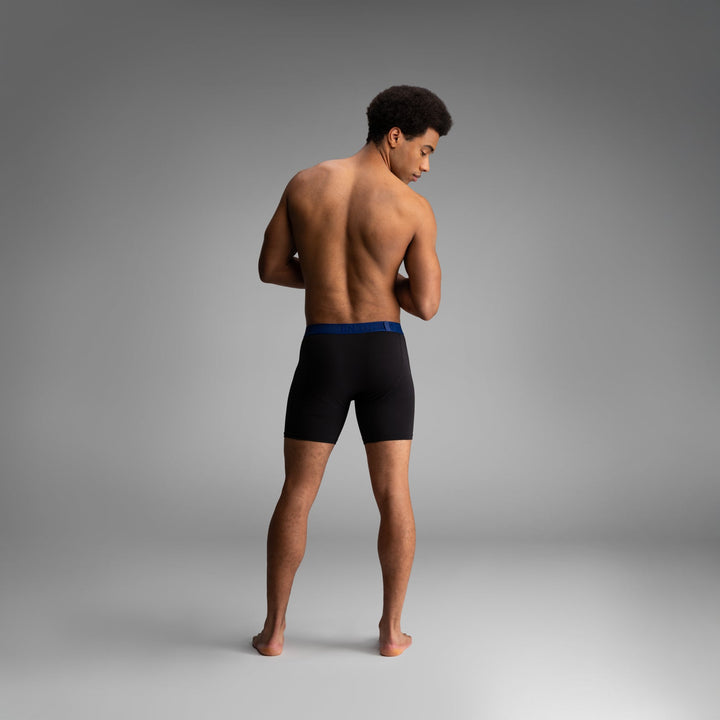 BN3TH Pro Flex Boxer Brief 3 Pack, Black/Recovery/Rhubarb, Recovery back on model 