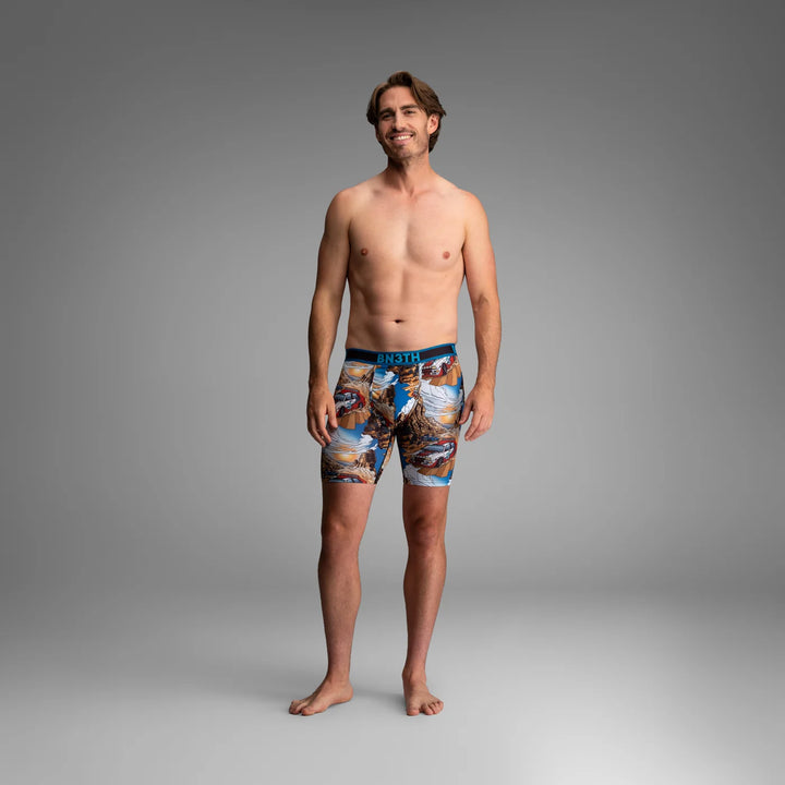 BN3TH Pro Flex Max boxer briefs, Desert Racing Forever, front on model 
