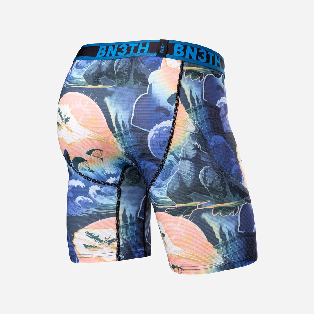 BN3TH Pro Flex Max boxer briefs, Godzilla Lolite, product back view 