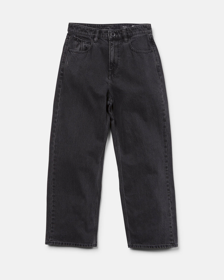Volcom Youth Billow Ii Denim - Washed Slate - front on-model view 