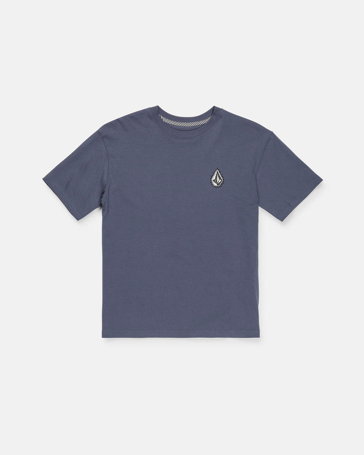 Volcom Youth Freshman Ss Tee - Stormy Blue - front product view 