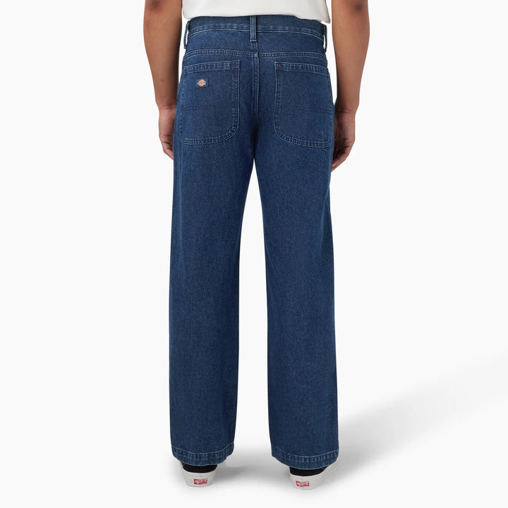 Dickies Double Knee Denim Pant (Mens) | Stonewashed Indigo Blue
