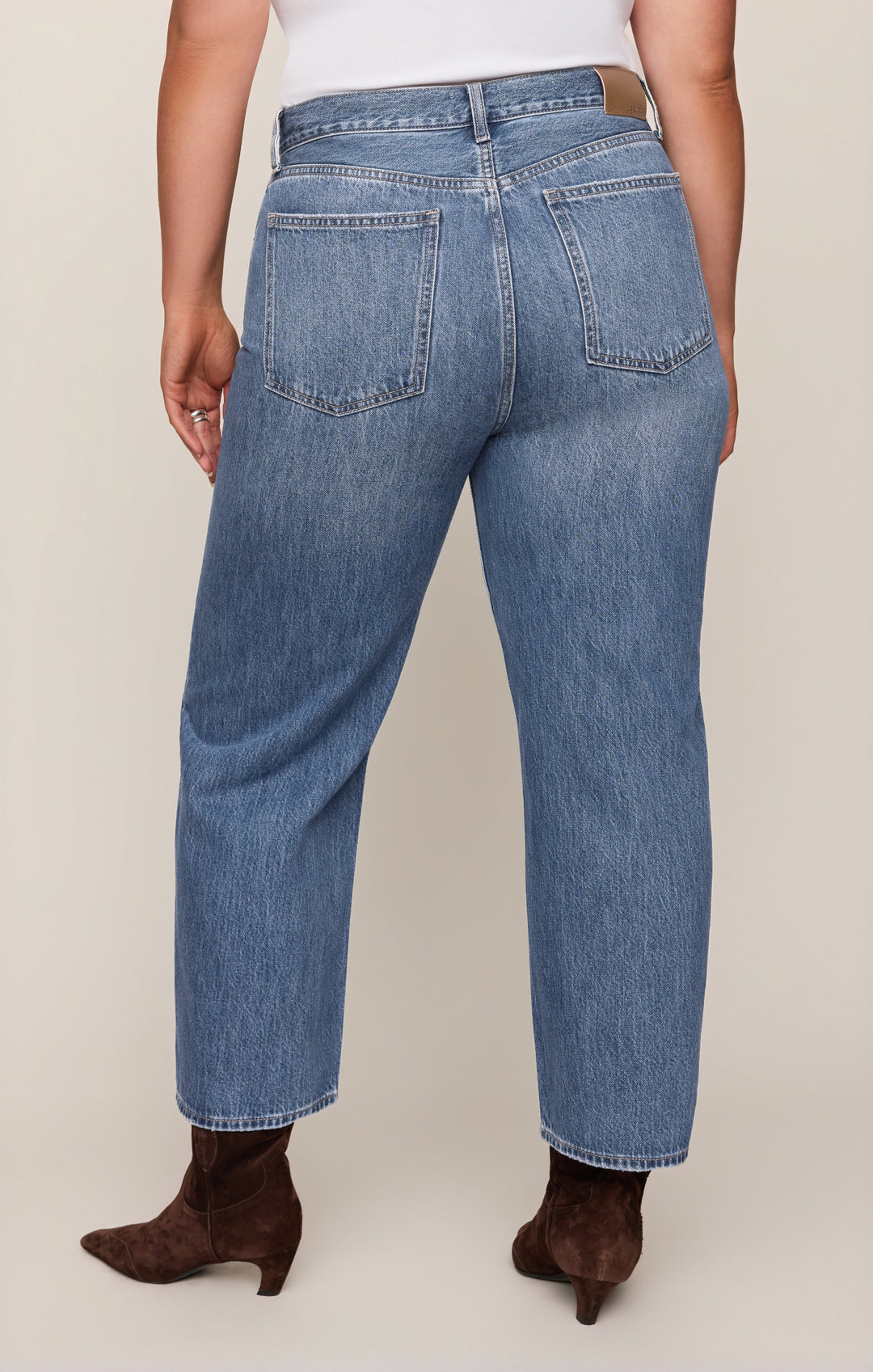 Z Supply Women’s The Off Duty Bowed Ankle Denim in Breakpoint, detail view