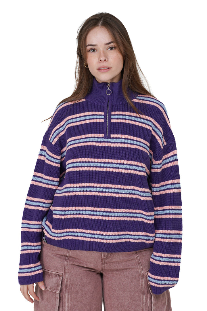 Notice The Reckless Womens Half Zip Sweater