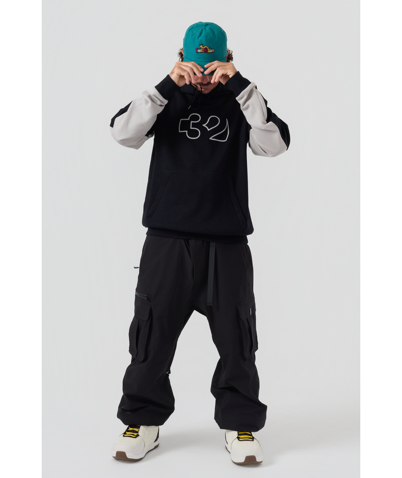 Thirty Two T32M Tech Hoodie | Black/Grey
