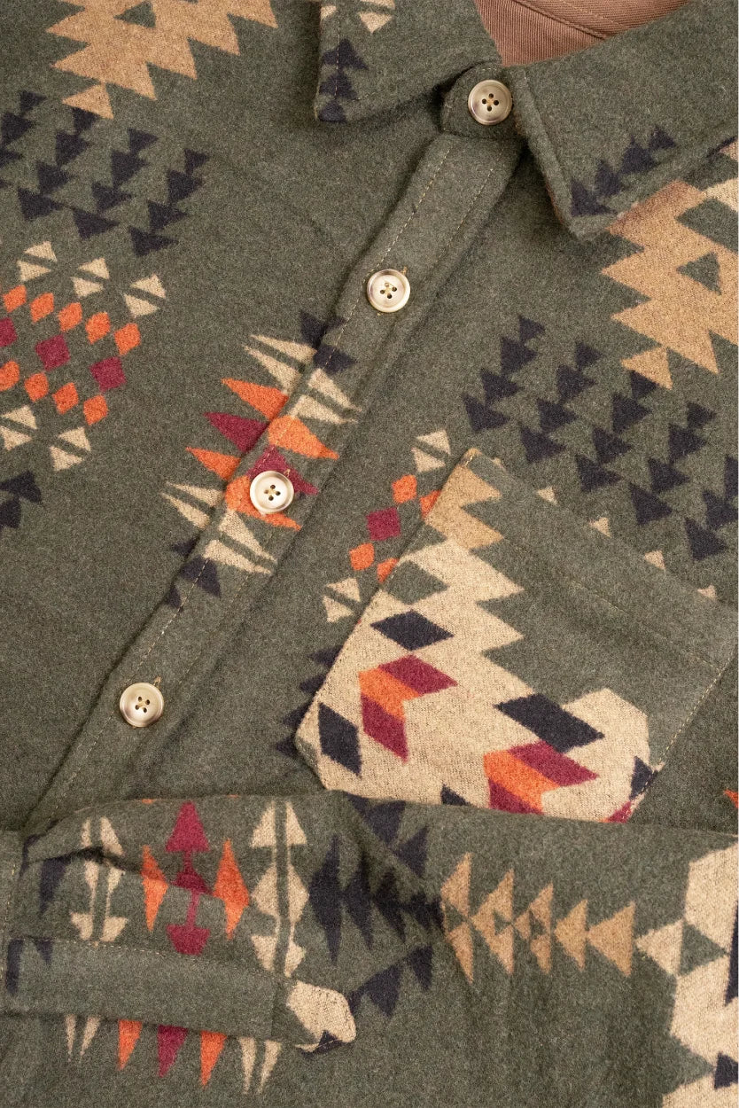 TEAMLTD Mens Trail Aztec Overshirt