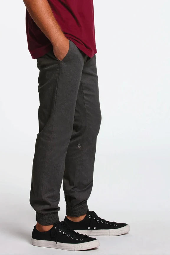 Volcom Mens Frickin Slim Jogger | Charcoal