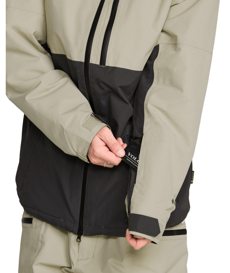 Volcom Mens L Ins Gore-Tex Jacket - Dark Grey 