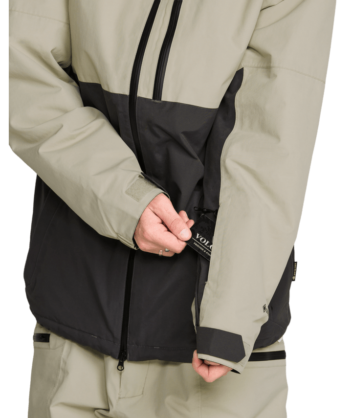 Volcom Mens L Ins Gore-Tex Jacket - Dark Grey 