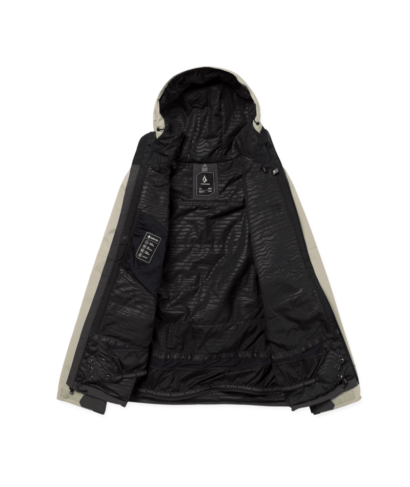 Volcom Mens L Ins Gore-Tex Jacket - Dark Grey 