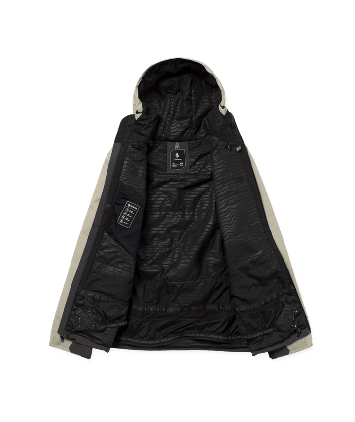 Volcom Mens L Ins Gore-Tex Jacket - Dark Grey 