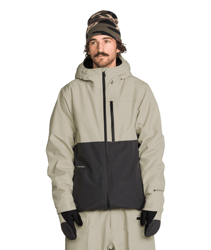 Volcom Mens L Ins Gore-Tex Jacket - Dark Grey 