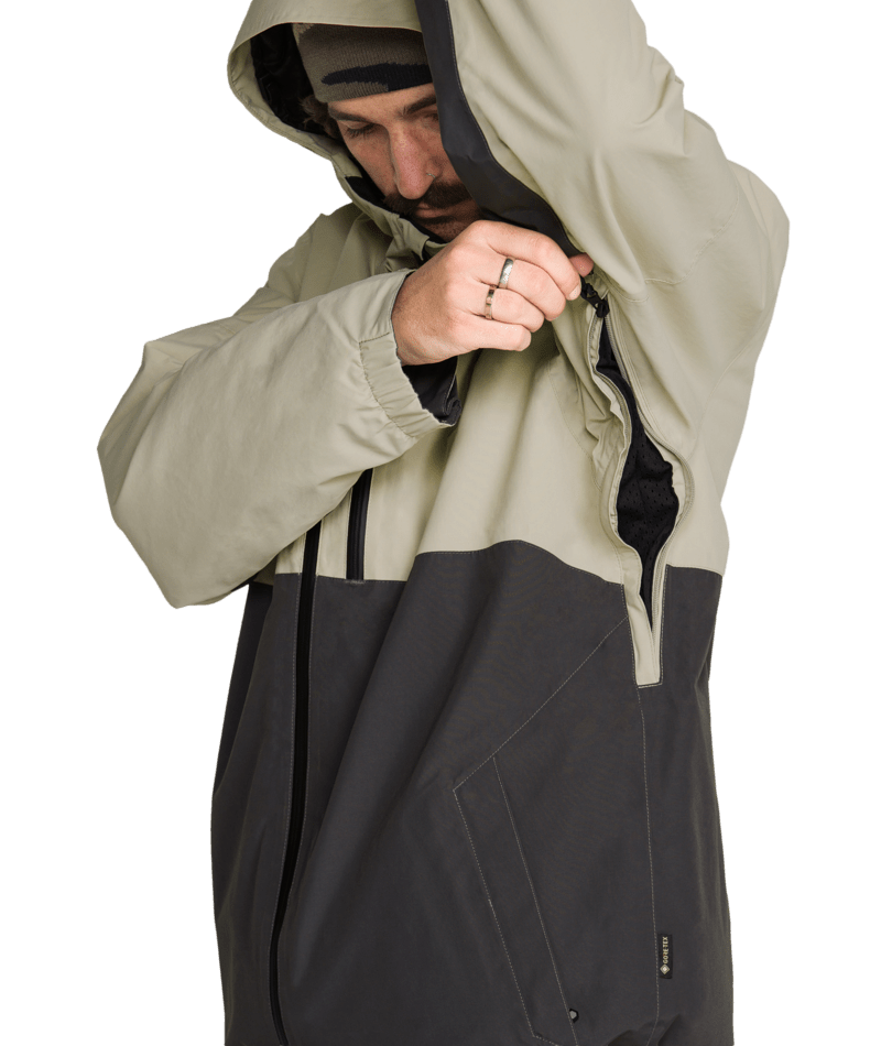 Volcom Mens L Ins Gore-Tex Jacket - Dark Grey 