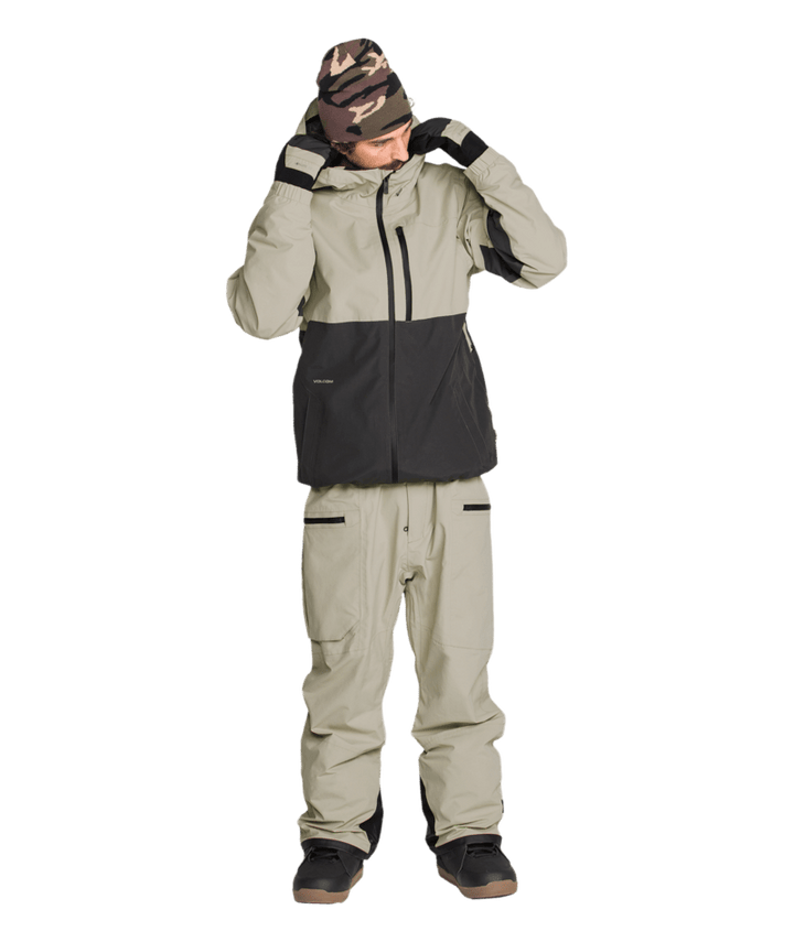 Volcom Mens L Ins Gore-Tex Jacket - Dark Grey 