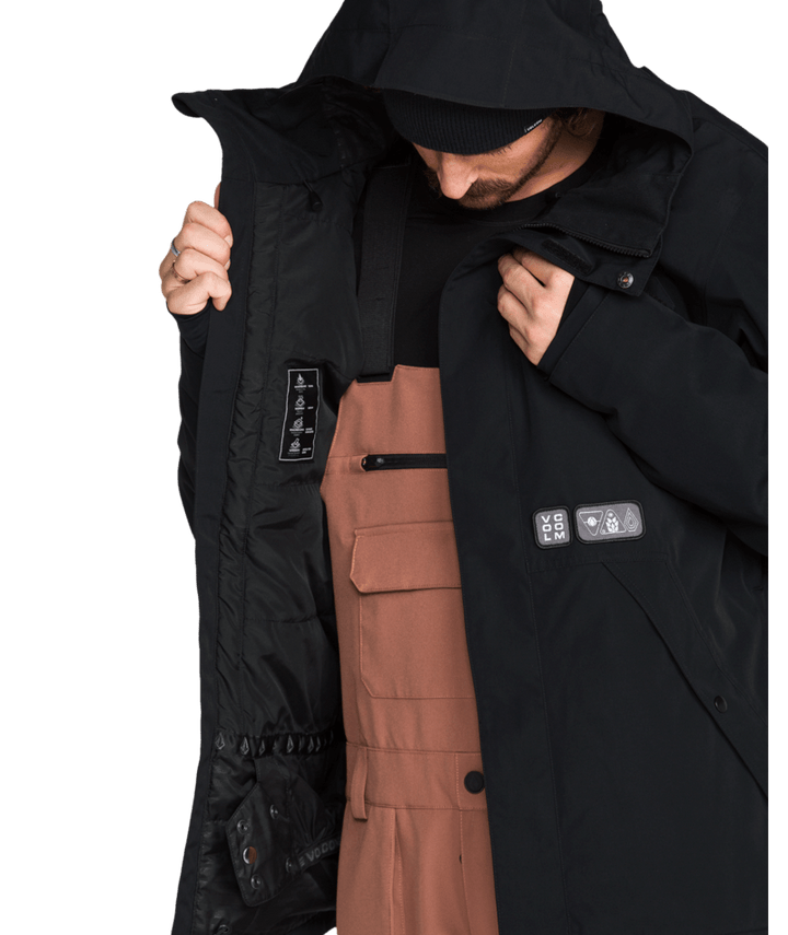 Volcom Mens Double Ins Jacket - Black 