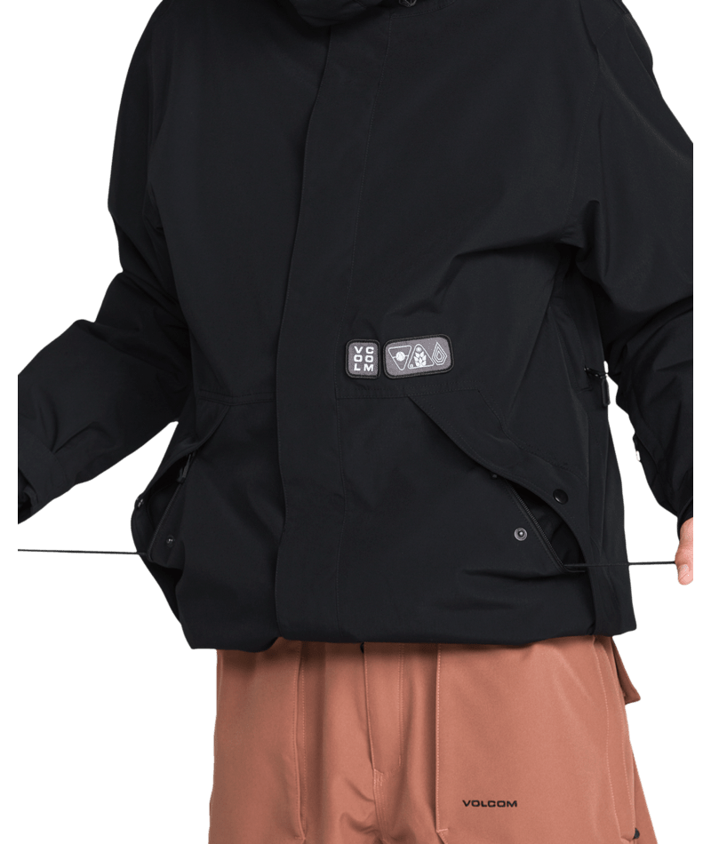 Volcom Mens Double Ins Jacket - Black 