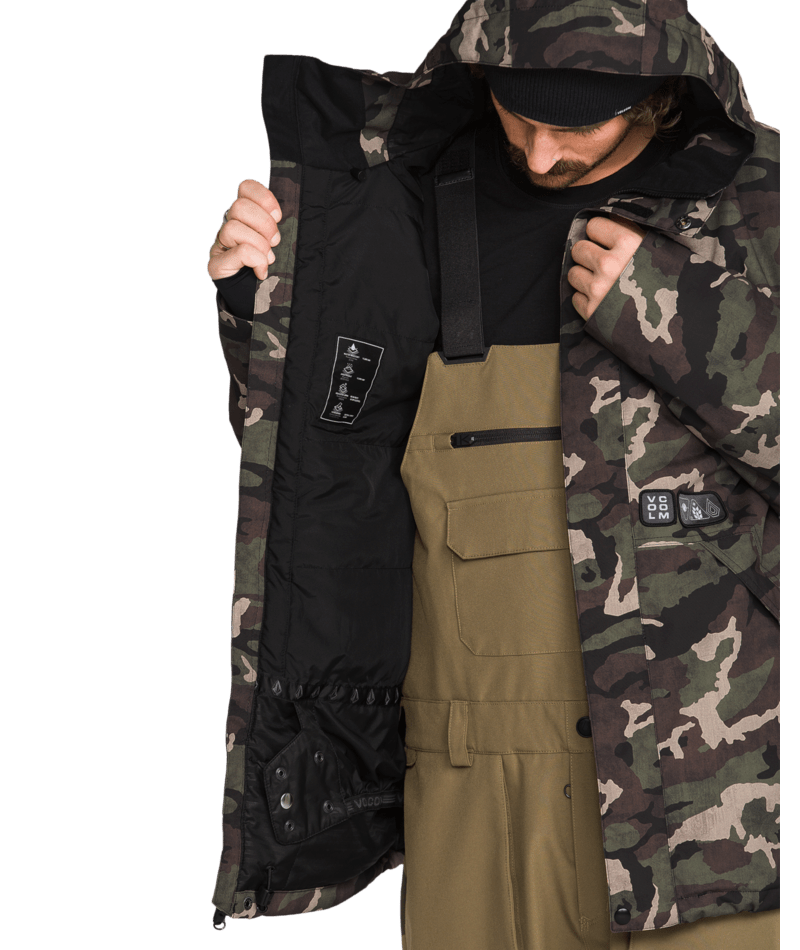 Volcom Mens Double Ins Jacket - Camoflauge 
