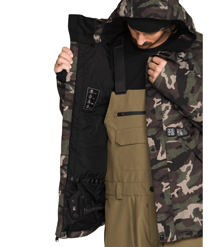 Volcom Mens Double Ins Jacket - Camoflauge 