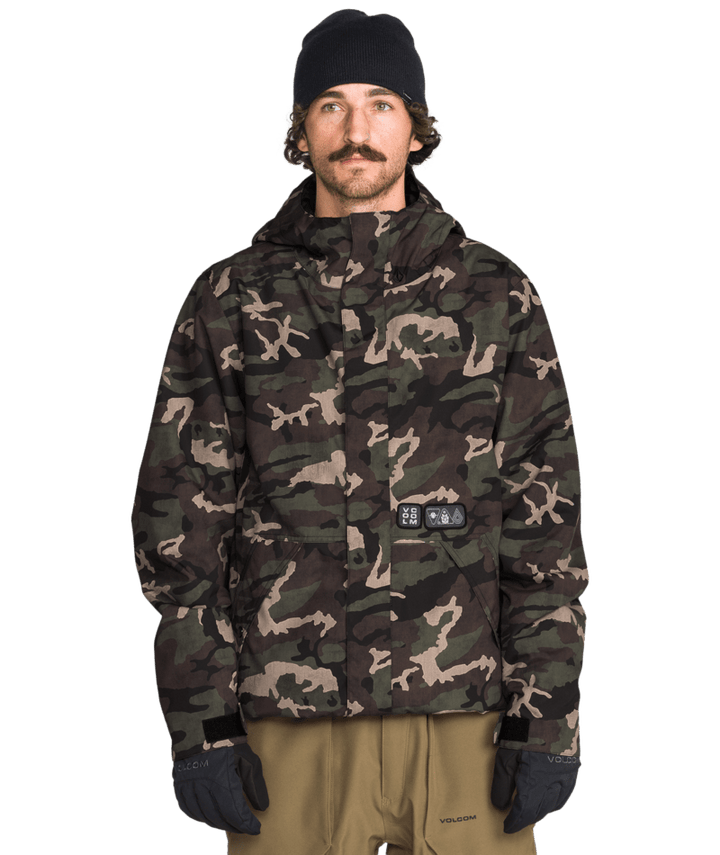 Volcom Mens Double Ins Jacket - Camoflauge 