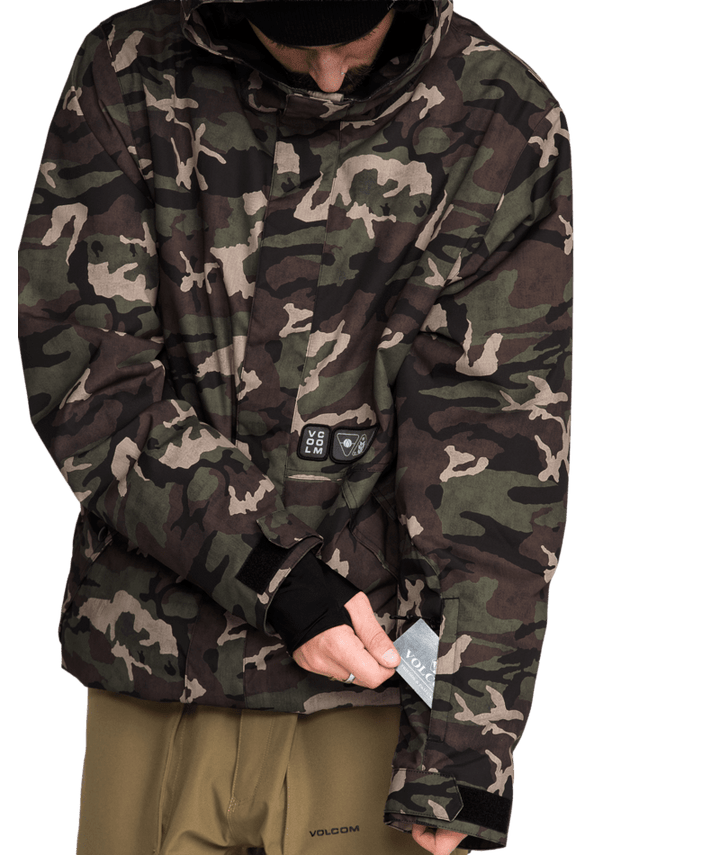 Volcom Mens Double Ins Jacket - Camoflauge 
