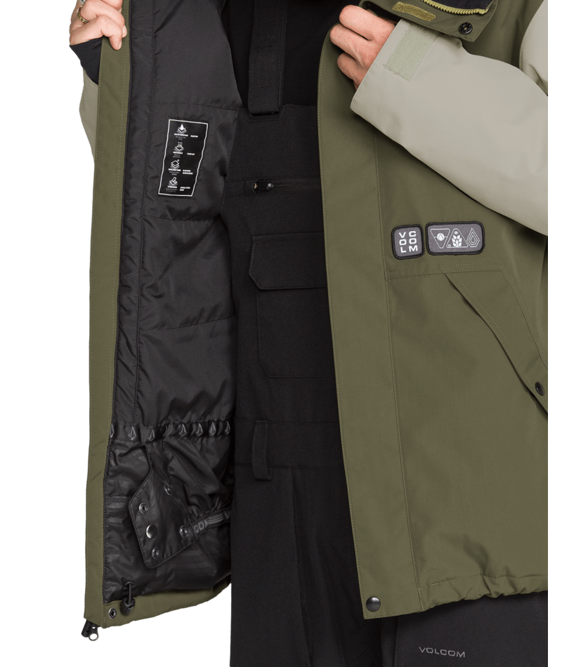 Volcom Mens Double Ins Jacket - Teak 