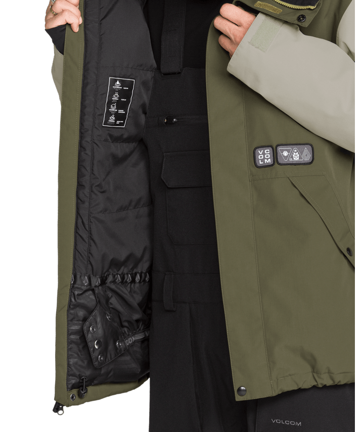 Volcom Mens Double Ins Jacket - Teak 