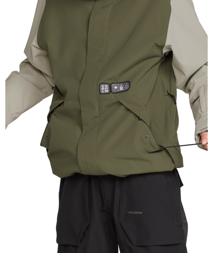Volcom Mens Double Ins Jacket - Teak 