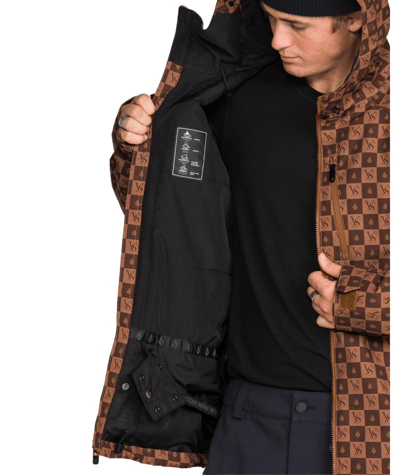 Volcom Mens 2836 Ins Jacket - Brown 